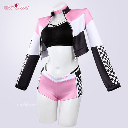 Uwowo Collab Series: Anime My Dress-Up Darling Marin Kitagawa Pink Race Queen Cosplay Costume S-2XL