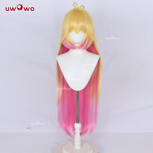 Uwowo Anime Star Detective Precure! Cure Arcana Shadow/Moria Luluka Cosplay Long Yellow Hairr