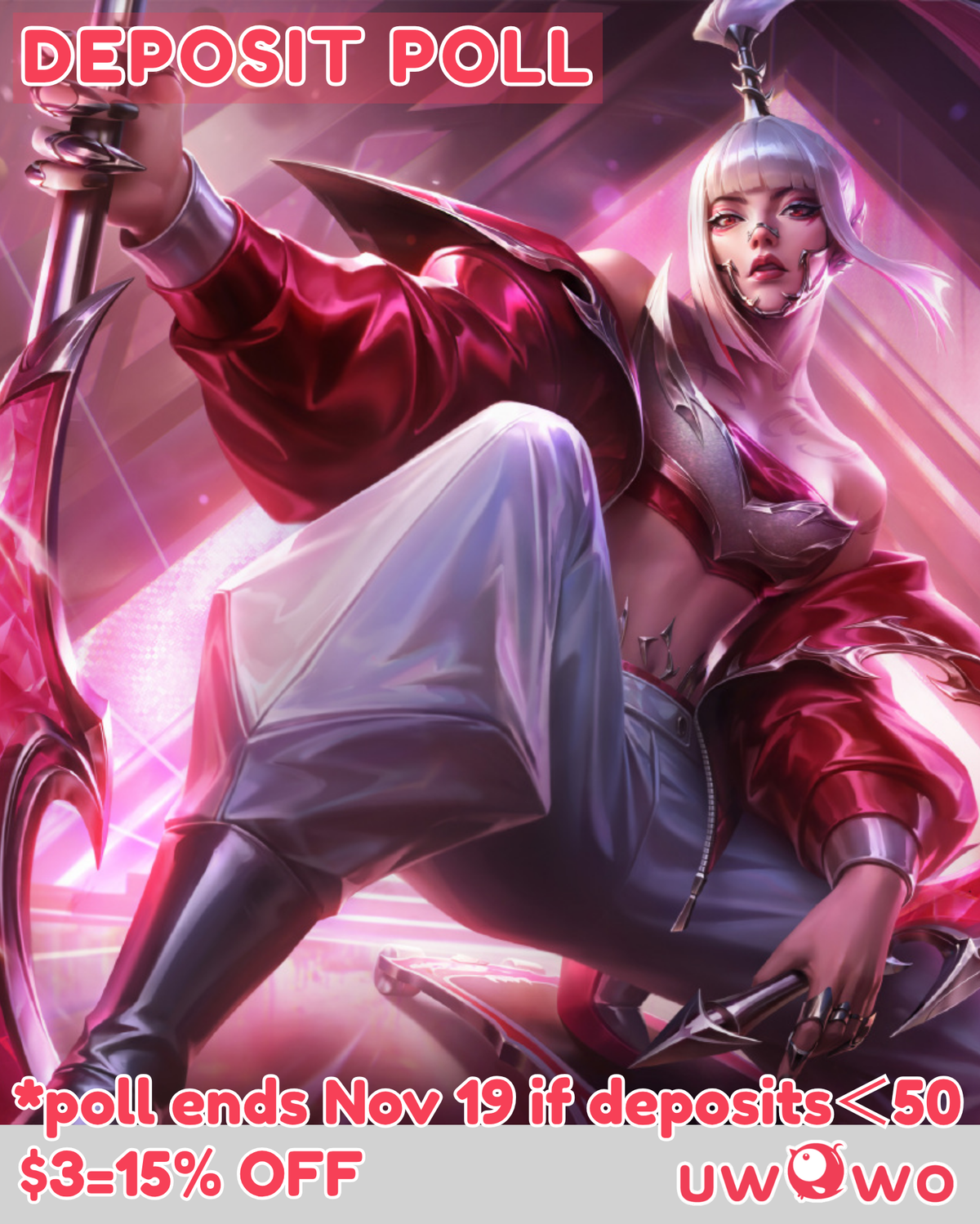 Uwowo Deposit Poll - Akali Heatbringer WR Kpop 2026 Cosplay Costume