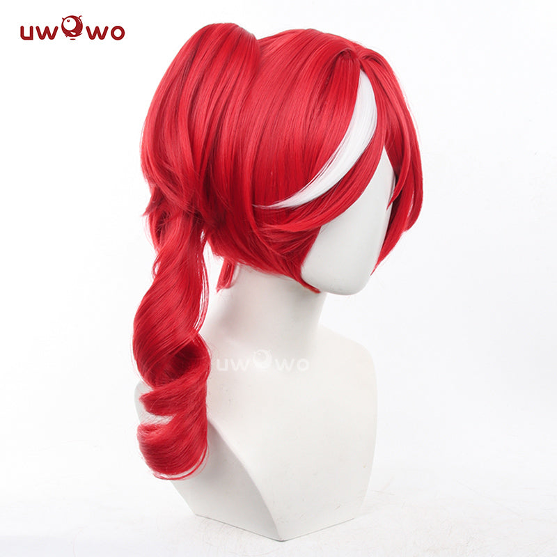 Uwowo Game Identity V Priestess-“Crimson” Cosplay Wig Long Red Hair