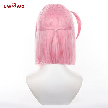 Uwowo Game Genshin Impact Charlotte Cosplay Wig Middle Pink Hair