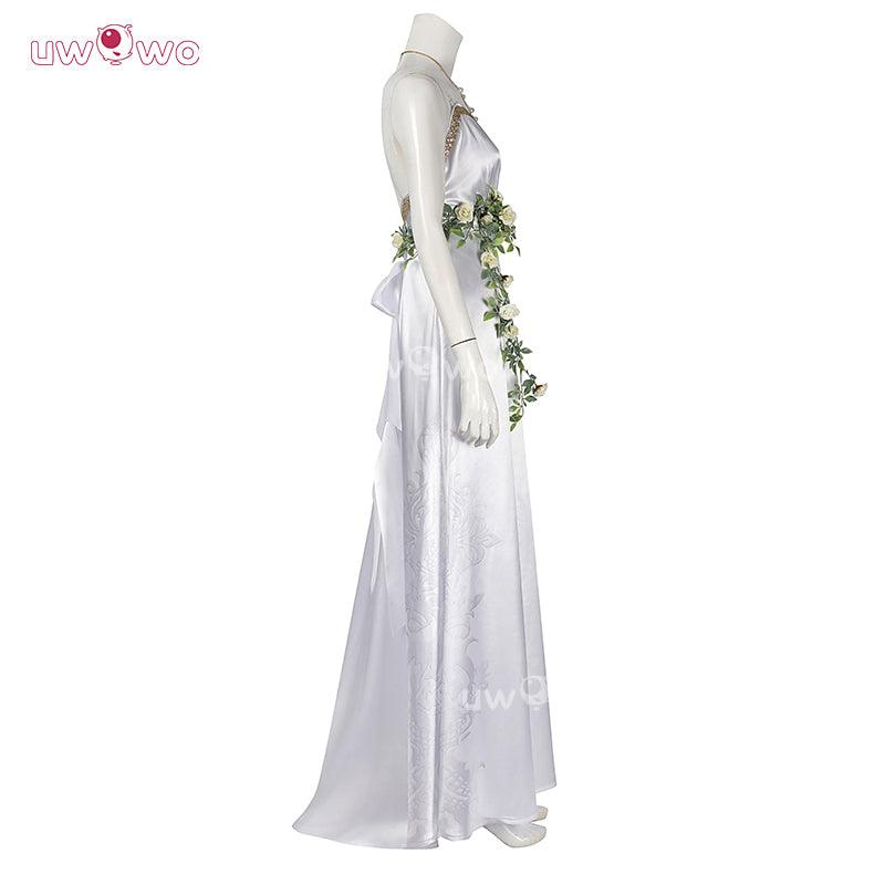 Uwowo Collab Series: Final Fantasy7 Rebirth FF7 Aerith White Gown 'No Promises to Keep'Cosplay Costume