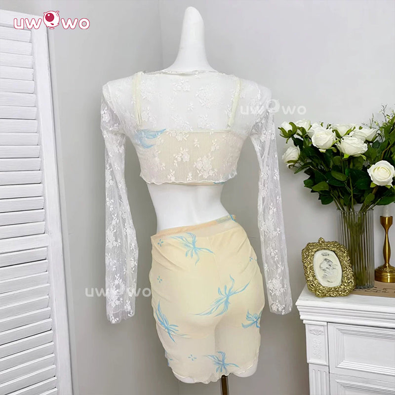 Uwowo Collab Series: Love and Deepspace MC 'My' Coral Dreams Rafayel Couple Water-Ready Swimsuit Cosplay Costume S-XL