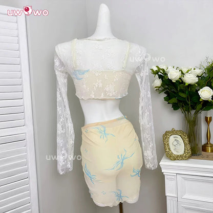 Uwowo Collab Series: Love and Deepspace MC 'My' Coral Dreams Rafayel Couple Water-Ready Swimsuit Cosplay Costume S-XL