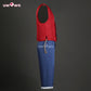 Uwowo Collab Series: Anime Cosplay Man Red Suit Costume