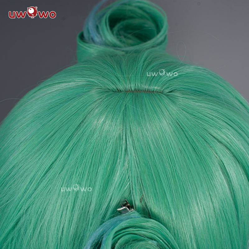 【Pre-sale】Uwowo League of Legends/LOL: Gwen Prestige Crystal Rose Wild Rift WR ASU Cosplay Wig High Quality Light Green Hair