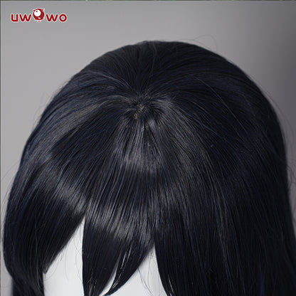 Uwowo Anime Cosplay Wig  Inosuke Female Costume Wig Long Blue And Black Hair