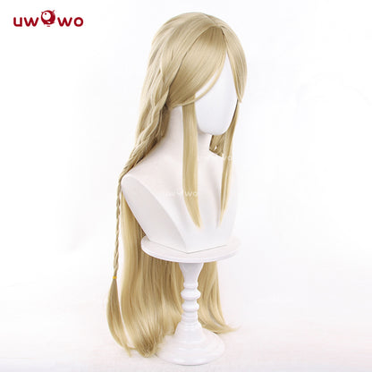 Uwowo Game Wuthering Waves Cartethyia WuWa Cosplay Wig Long Yellow Hair