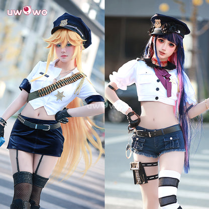 Uwowo Collab Series:  Panty & Stocking With Garterbelt  Panty Stocking Angel Police Uniform Cosplay Costume