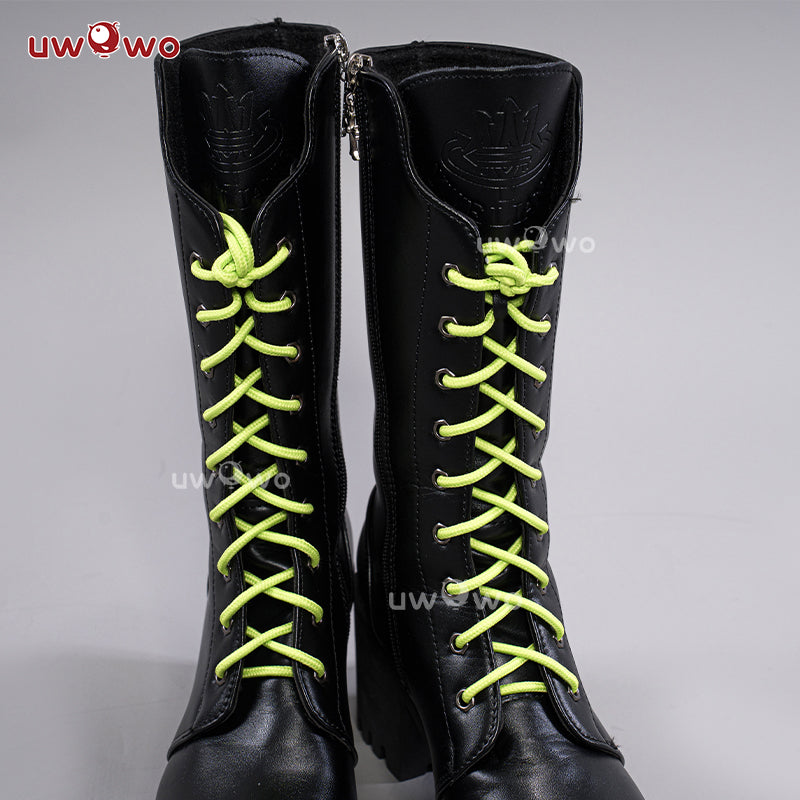 Uwowo V singer Rin Rascal Collab Witch Gothic Halloween Cosplay Shoes