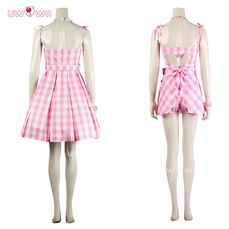 【Pre-sale】Uwowo Collab Series: Barbie Movie Pink Dress Cosplay Costume Two Styles