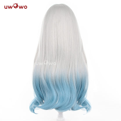 Uwowo Honkai Star Rail Firefly Cosplay Wig Long Silver Blue Hair