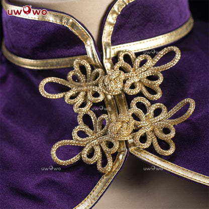 INSTOCK-Uwowo Code Geass: C.C. CC Purple Cheongsam Cosplay Costume