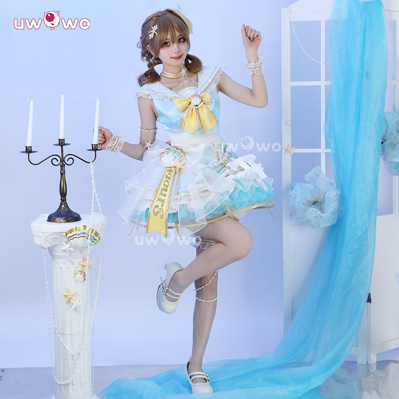 Uwowo Collab Series: Love Live! Kunikida Hanamaru Luxury Cruise Aqours School Idol Festival Cosplay Costume XS-2XL