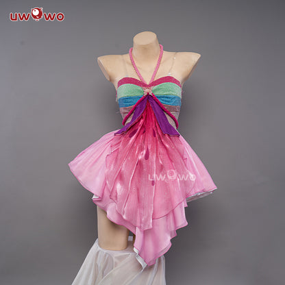 S-3XL Uwowo Flora Cosplay Princess Wings Cosplay Fairy Club Costumes