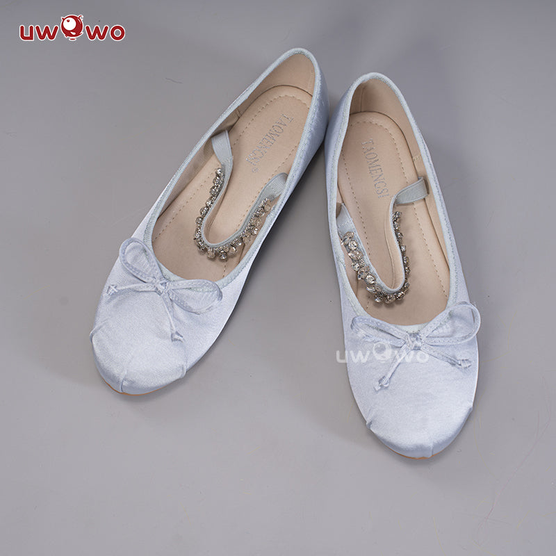 Uwowo Genshin Impact Fanart: Keqing Ganyu Ballet Dress Cosplay Shoes