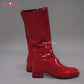 Uwowo V singer Christmas 2023 Cosplay Shoes Red Boots