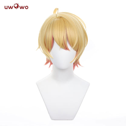 Uwowo Anime Oshi no Ko Cosplay Wig Hoshino Akuamarin Aqua Cosplay Wig Short Hair