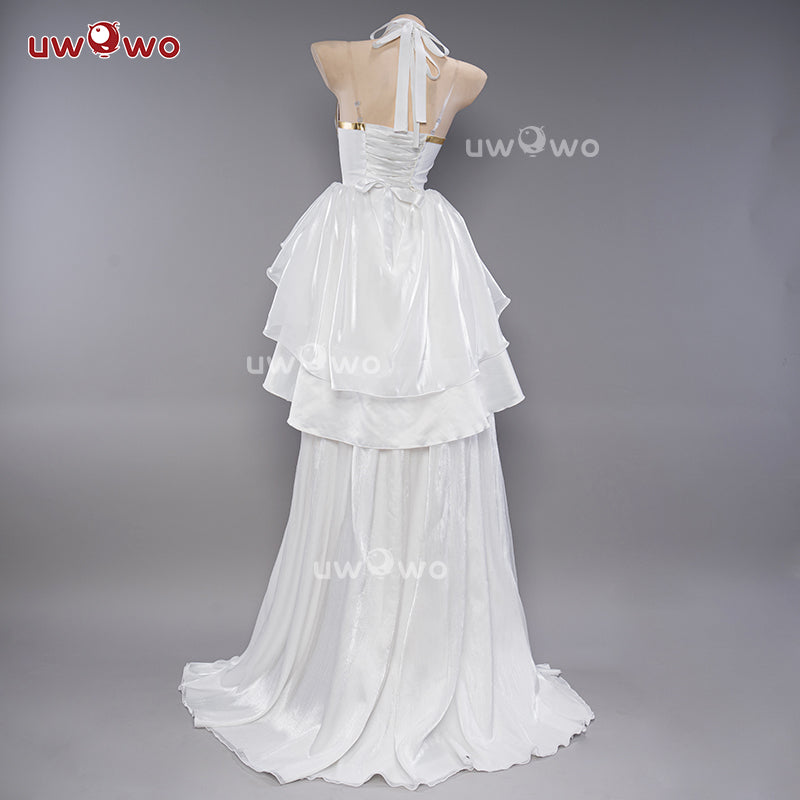 【In Stock】Uwowo Genshin Impact Fanart Keqing White Bride Wedding Dress Cosplay Costume