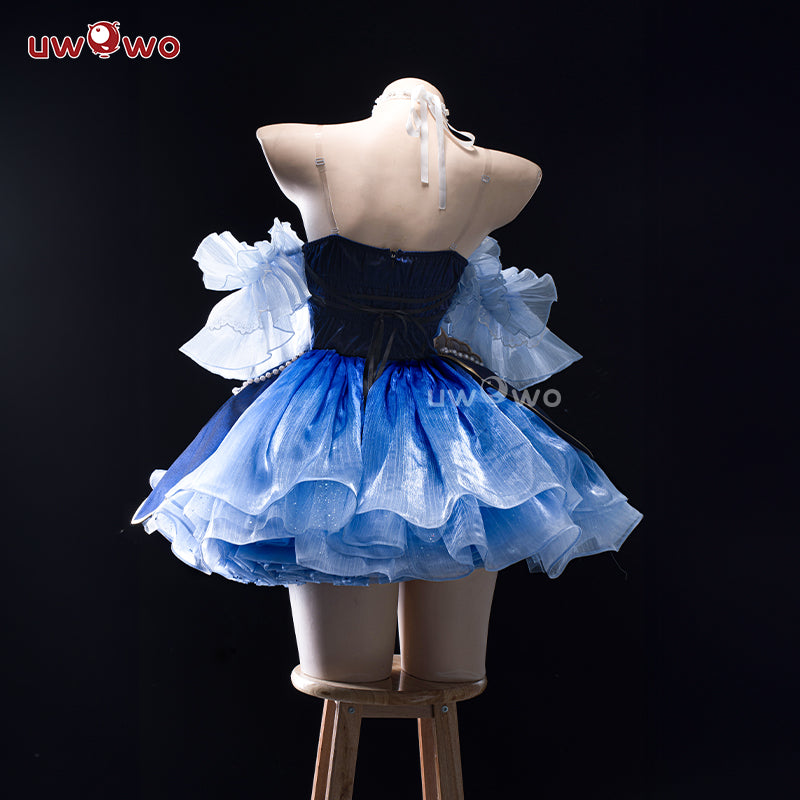 【Pre-sale】 Uwowo Genshin Impact Fanart Focalors Lily of the Valley Ball Gown Dress Cosplay Costume