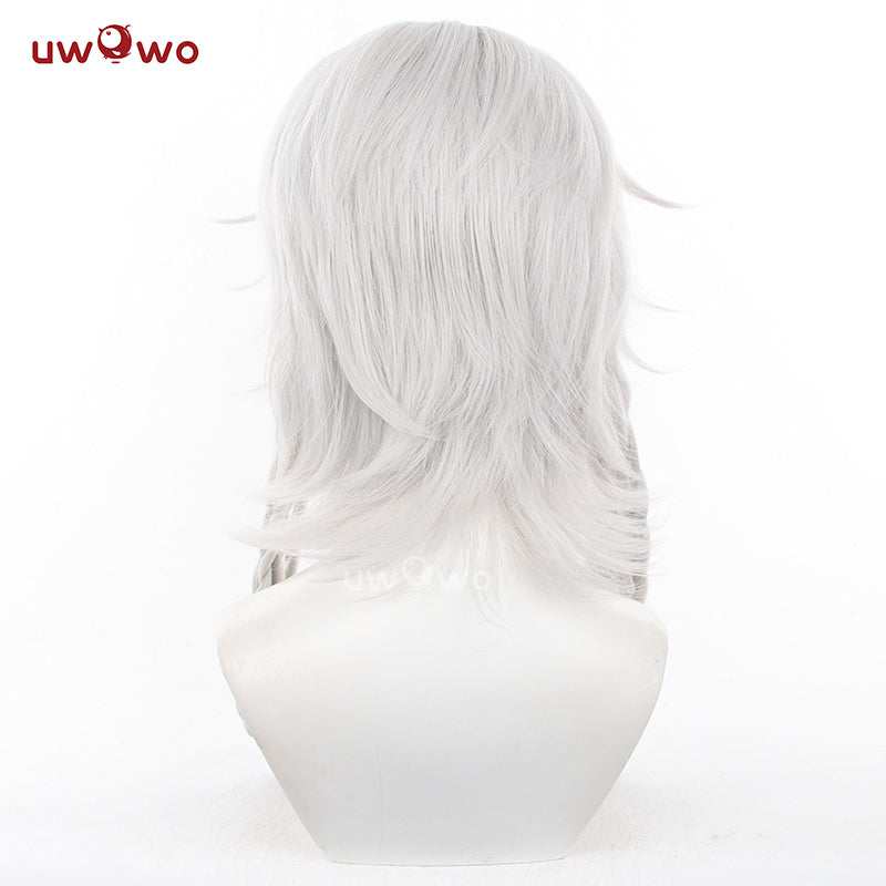 Uwowo Game Identity V Ithaqua Night Watch Morningstar Cosplay Wig Long Silver Hair