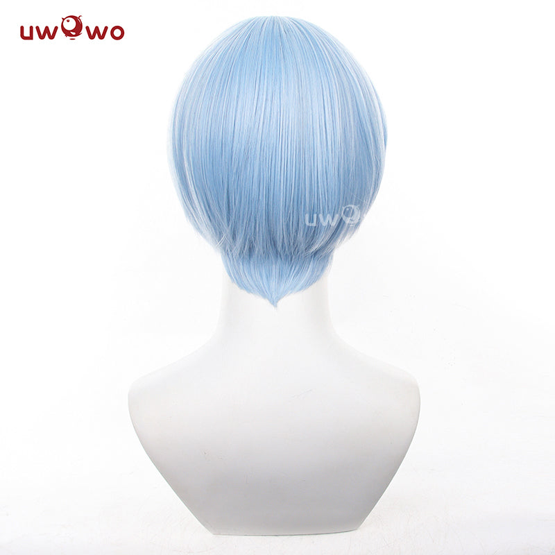 Uwowo Anime Frieren: Beyond Journey's End Himmel Cosplay Wig Short Blue Hair