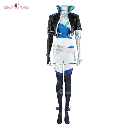 Uwowo Collab Series: Game Cosplay Women Suit Blue And Black Costume
