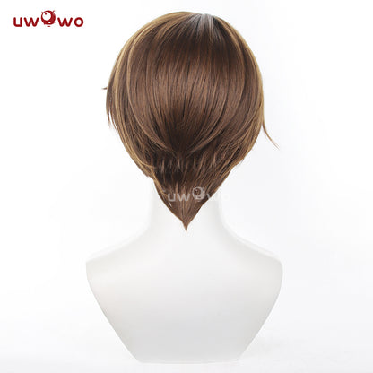 Uwowo Honkai: Star Rail Welt Cosplay Wig Short Brown Hair