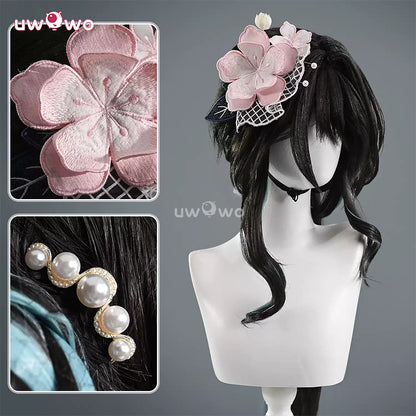 Uwowo Collab Series: Deluxe Ruan Mei Honkai Star Rail Plumblossom Letter Qipao Cosplay Costume S-2XL