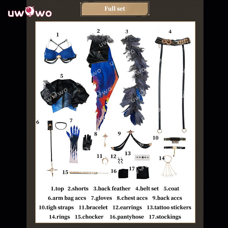 Uwowo Collab Series: Game Galbrena Wuthering Waves WuWa Cosplay Costume XS-2XL