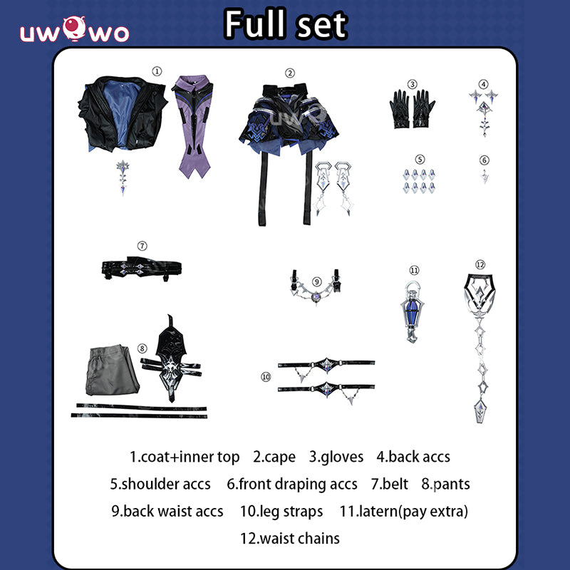 Uwowo Collab Series: Genshin Impact Flines Lightkeeper Nod-Krai Male Cosplay Costume XS-2XL