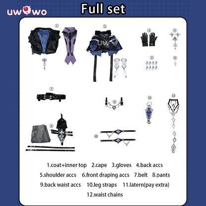 Uwowo Collab Series: Genshin Impact Flines Lightkeeper Nod-Krai Male Cosplay Costume XS-2XL
