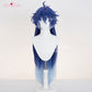 Uwowo Genshin Impact Flins Cosplay Wig Long Blue Hair
