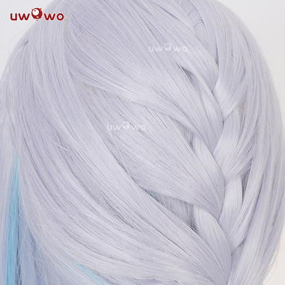Uwowo Honkai Star Rail Cerydra Cosplay Wig Long Silver And Blue Hair