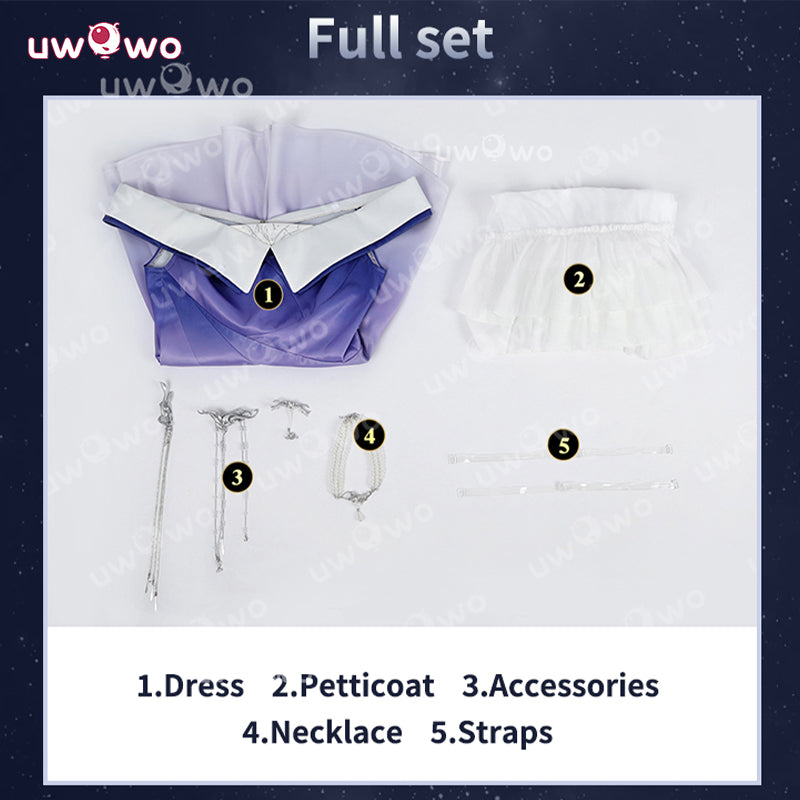 Uwowo Collab Series: Love and Deepspace MC's Galactic Swirl Moonveil Dream Couple Cosplay Costume XS-2XL