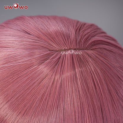Uwowo V Singer Rascal Collab Witch Gothic Cosplay Wig Long Pink Hair