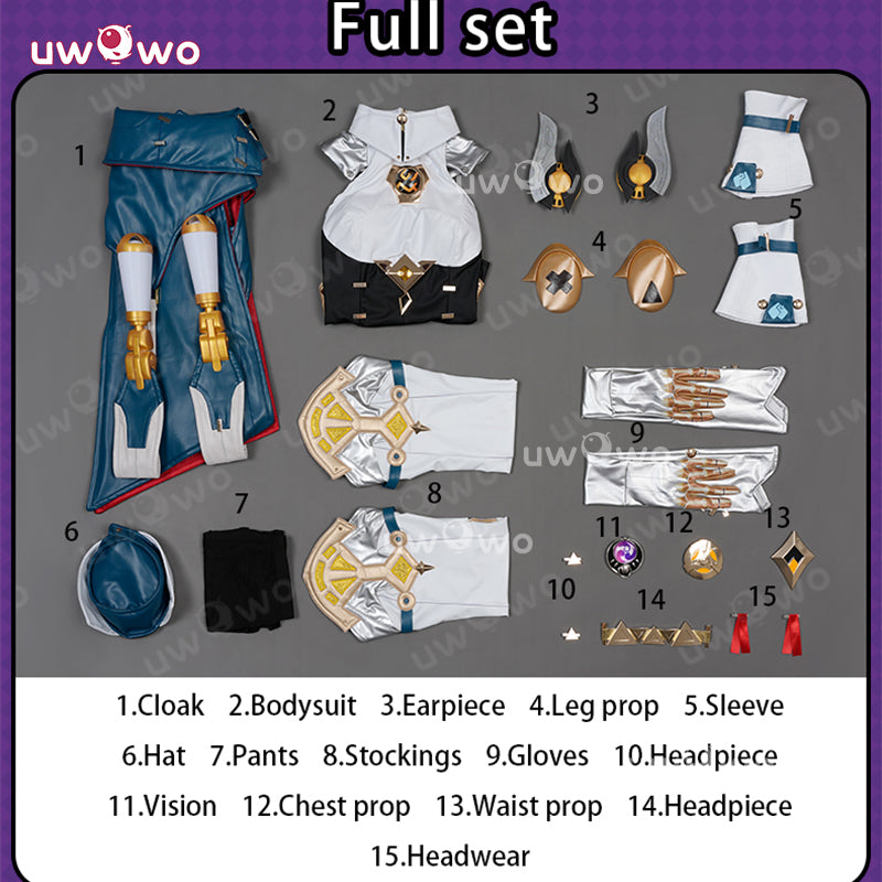 Uwowo Collab Series: Game Genshin impact Ineffa Cosplay Costume S-XL