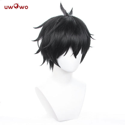 Uwowo Honkai Star Rail Cosplay Wig Dan Heng Cosplay Wig Black Short Hair