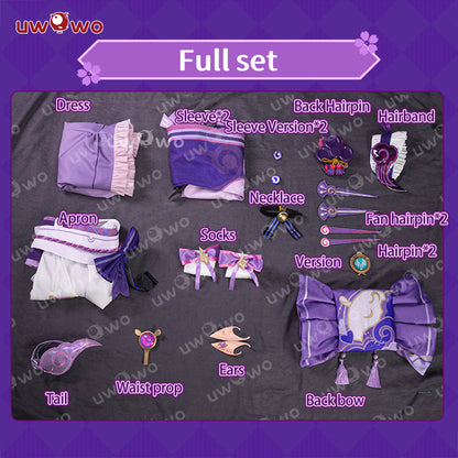 [Last Batch] S-3XL  Uwowo Genshin Impact Yumemizuki Mizuki Maid Cosplay Costume