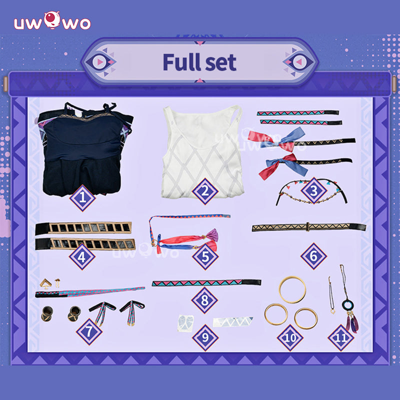 Uwowo Collab Series: Genshin Impact Citlali KR Collab Summer Cosplay Cosutme S-2XL