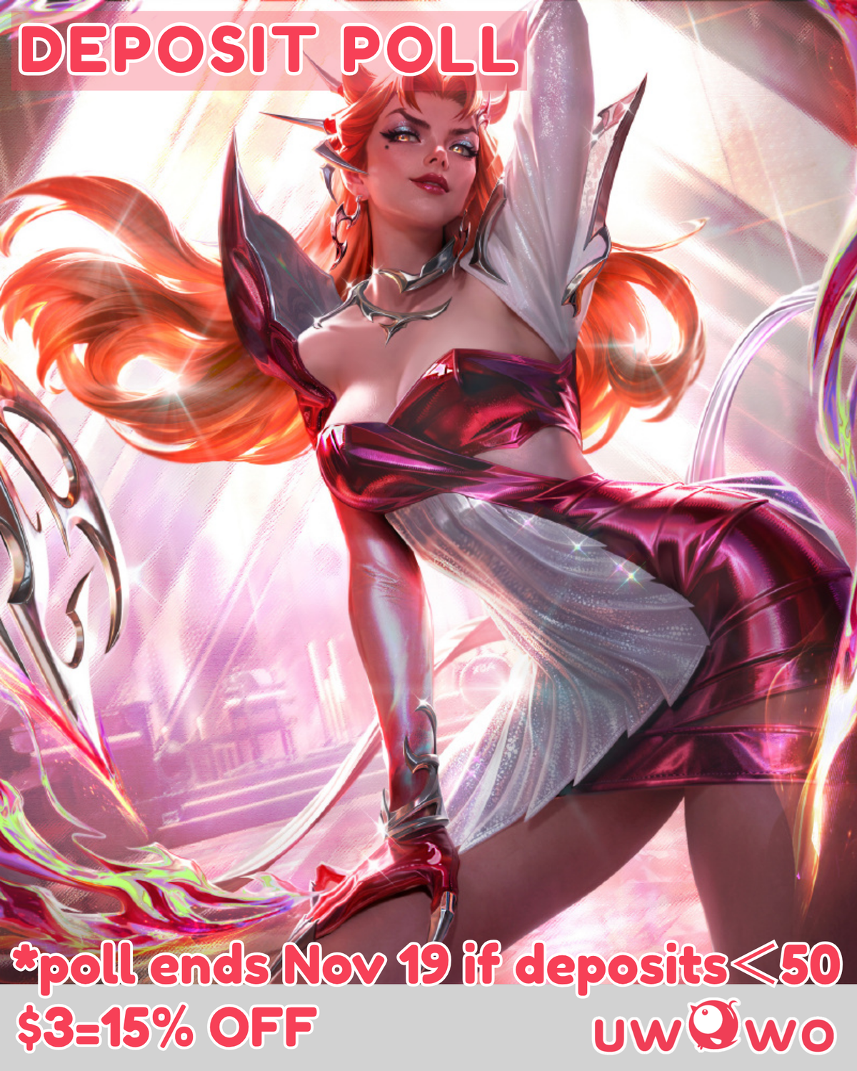 Uwowo Deposit Poll - Evelynn Heatbringer WR Kpop 2026 Cosplay Costume