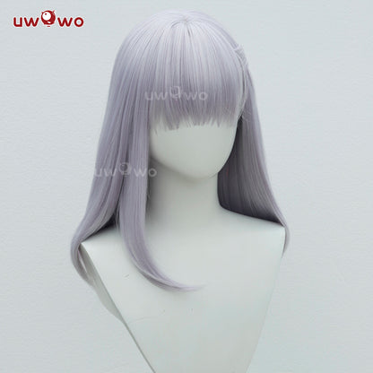 Uwowo Game Fate/Grand Order Assassin Kama Stage 2 Cosplay Wig Long Light Purple Hair