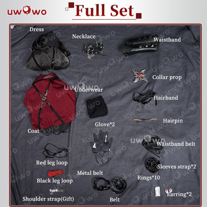 INSTOCK S-3XL Uwowo Genshin Impact Fanart Arlecchino The Knave Music Concert Cosplay Costume