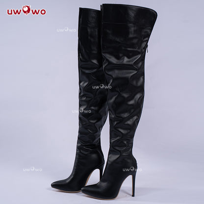 Uwowo Azur Lane KMS Max Immelmann Mesh Boudoir Cosplay Shoes Boots