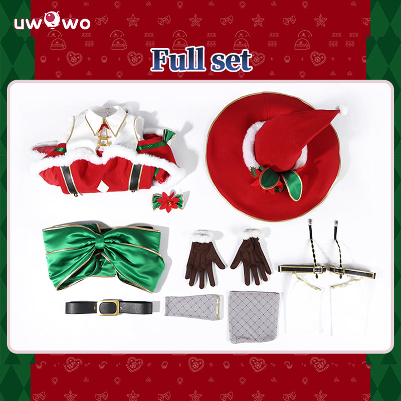 Uwowo Collab Series: Re: Zero Emilia Christmas Ver. Cosplay Costume XS-2XL