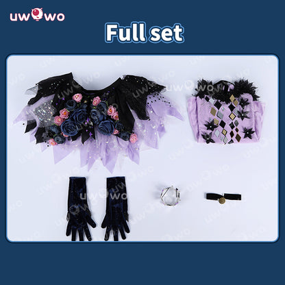 Uwowo Collab Series: Anime Medalist Collab Hikaru Kamisaki Purple Skating Outfit Cosplay Costume XS-2XL