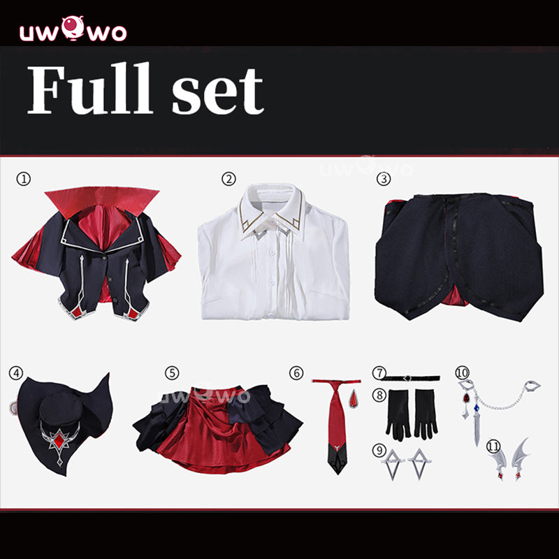 Uwowo Collab Series: Genshin Impact Sandrone Vampire Hunter Tea Party Cosplay Costume S-2XL