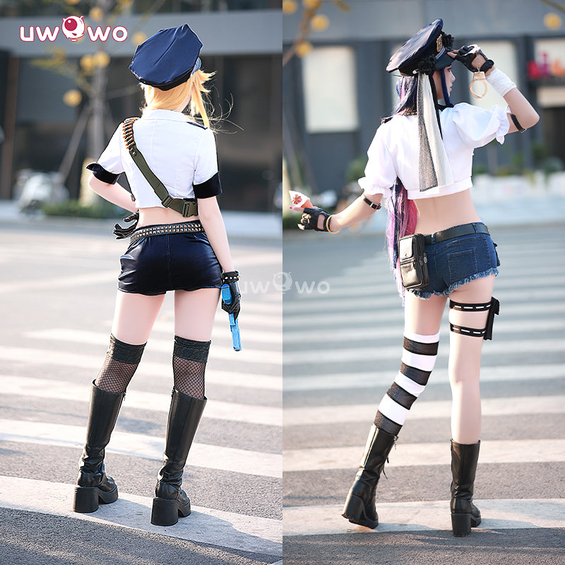 Uwowo Collab Series:  Panty & Stocking With Garterbelt  Panty Stocking Angel Police Uniform Cosplay Costume