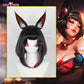 Uwowo  League of Legends/LOL: Ahri After Hours Mythic Variant Cosplay Wig Middle Black And Red Hair With Ears