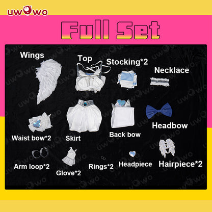 Uwowo Anime New Panty & Stocking with Garterbelt Stocking Angel Cosplay Costume S-3XL